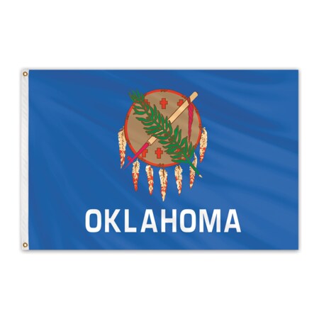Global Flags Unlimited Oklahoma Outdoor Nylon Flag 3'x5' 200545